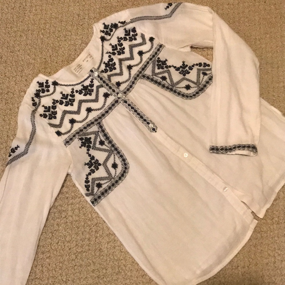 Zara Cute Button Down Top - image 1